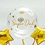 Super Dad Balloon & Roses Gift Box