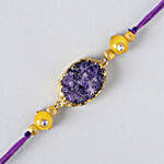 Sneh Vibrant Diamond Purple Rakhi