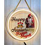Personalised Happy Anniversary LED Wall Hanging