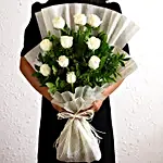 A Cool Breeze Roses Bouquet & Truffle Cake