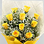 Brighten Up The Day Roses Bouquet & Pineapple Cake