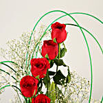 Classic Aura Red Roses Arrangement