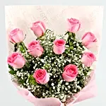 Dreamy Pink Roses Bouquet & Celebrations Box