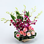 Gleaming Beauty Floral Arrangement & Celebrations Box