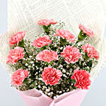 Heavenly Look Carnations Bouquet