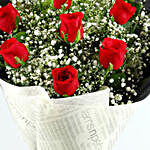 Lap of Luxury Roses Bouquet & Ferrero Rocher Box