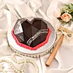 Gems Filled Heart Shaped Pinata Cake- 1 Kg