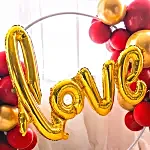 Cursive Love Balloon Ring