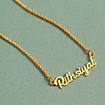 Personalised Gold Plated Name Necklace