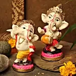 Dancing Ganesha Idols Set of 4