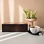 Black & Green Teabags In N Tile Motif Wooden Box