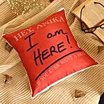 Personalised I Am Here For A Hug Cushion