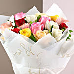 Blooming Mixed Roses Bouquet