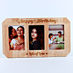 Personalised Birthday Wooden Photo Frame
