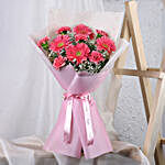Pink Gerberas & Carnations Mixed Bouquet