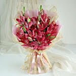 Adorable Asiatic Pink Lilies Bouquet
