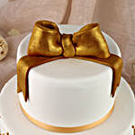 50th Anniversary Fondant 2 Tier Cake Butterscotch 3kg