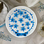 Blue Bow 2 Tier Truffle Cake- 2 Kg