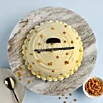 Heavenly Butterscotch Cream Cake- 1 Kg Eggless