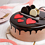 Red Hearts Chocolate Cake Half Kg