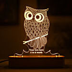 Personalised Owl Shaped Night Lamp