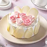 Rosy White Forest Cake- Half Kg Eggless