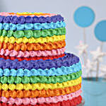 Two Tier Rainbow Truffle Cake 3 Kg