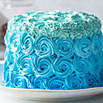 Blue Roses Designer Truffle Cake 1 Kg Eggless