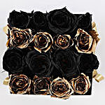 Golden & Black Spray Roses Box