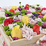 Box Of Mixed Colour Roses