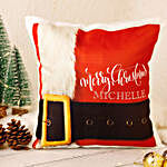 Personalised Merry Christmas Cushion Hand Delivery