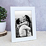 Wooden White Table Top Photo Frame