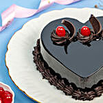 Chocolate Truffle Heart Cake 1 Kg
