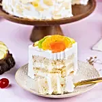 Creamy Vanilla Fruit Cake Half Kg Eggless