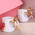 Personalised Curved Heart Mugs
