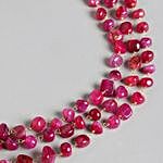 Pink Beads Multi Layered Necklace Set