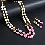Two-Toned Beaded Necklace Set