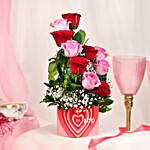 Shades Of Love Rose Vase