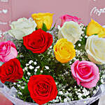Colours Of Love Bouquet Combo