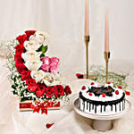 Grandiose Flowers & Cake Combo