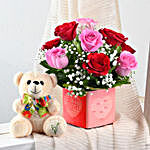 Love You Beary Much and Flower Combo