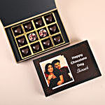 Personalised Happy Chocolate Day Box- 12 Pcs