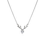 Giva 925 Silver  Deer Heart Love Necklace