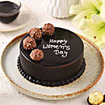 Women s Day Celebration Chocolate Cake Eggless Half Kg