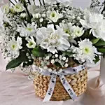 Pristine Beauty Floral Basket