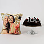 Delish Truffle Cake & Picture Cushion For Mom