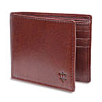 Genuine Leather Light Weight Bifold Wallet Choco