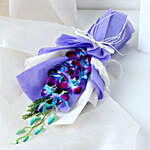 Enchanted Blue Orchid Flower Bouquet