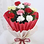 Elegant Mixed Carnations Bouquet