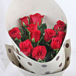 Enticing 11 Red Roses Bunch